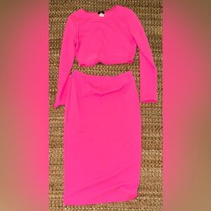 Hot Miami Styles Neon Pink Skirt Set